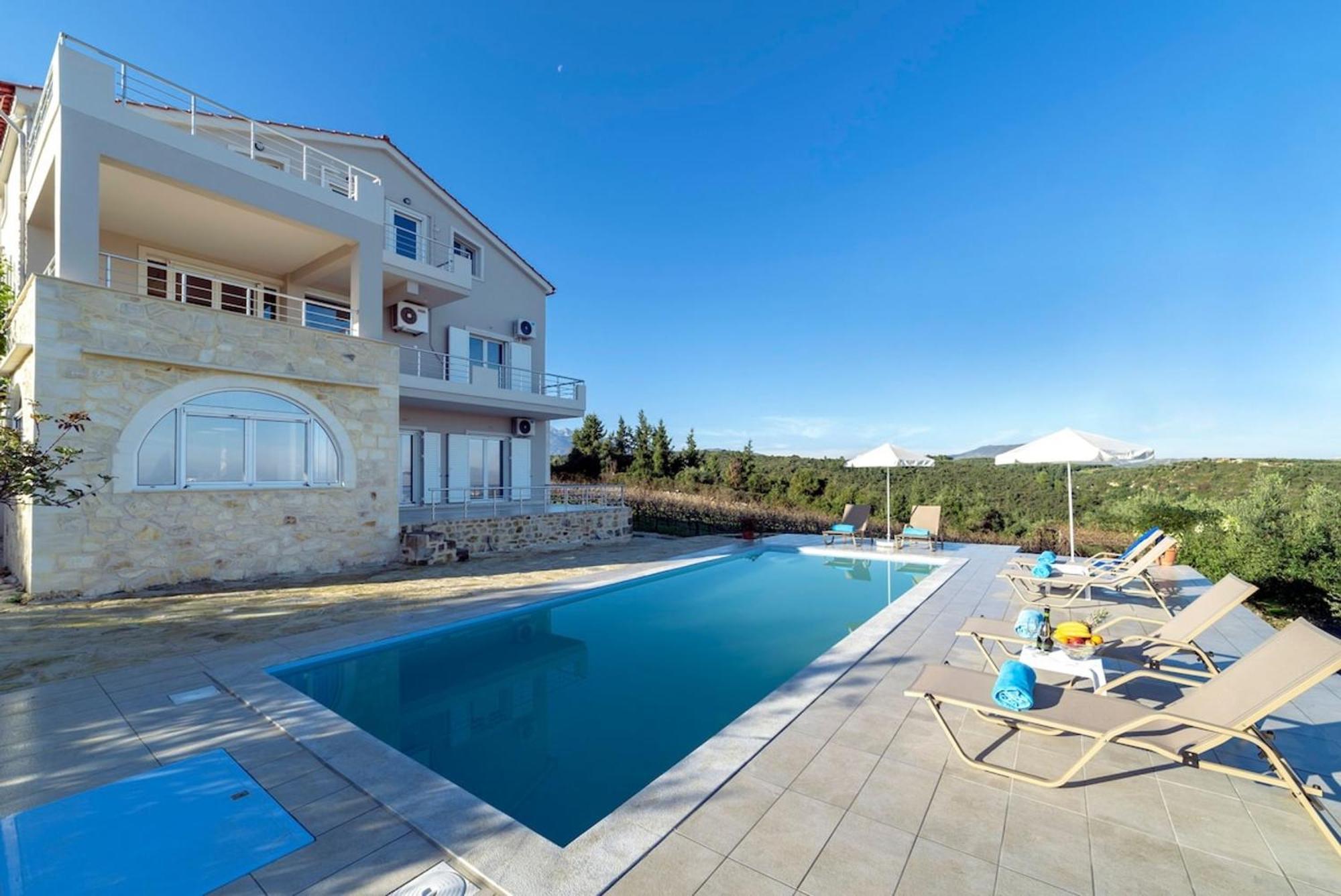 Villa Konstantinos Hilltop Vineyard Escape Almyrida  Exterior photo