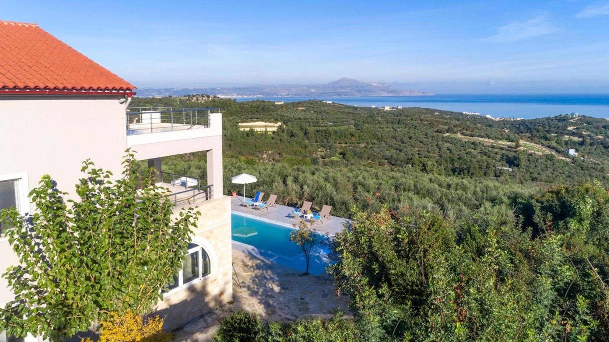 Villa Konstantinos Hilltop Vineyard Escape Almyrida  Exterior photo