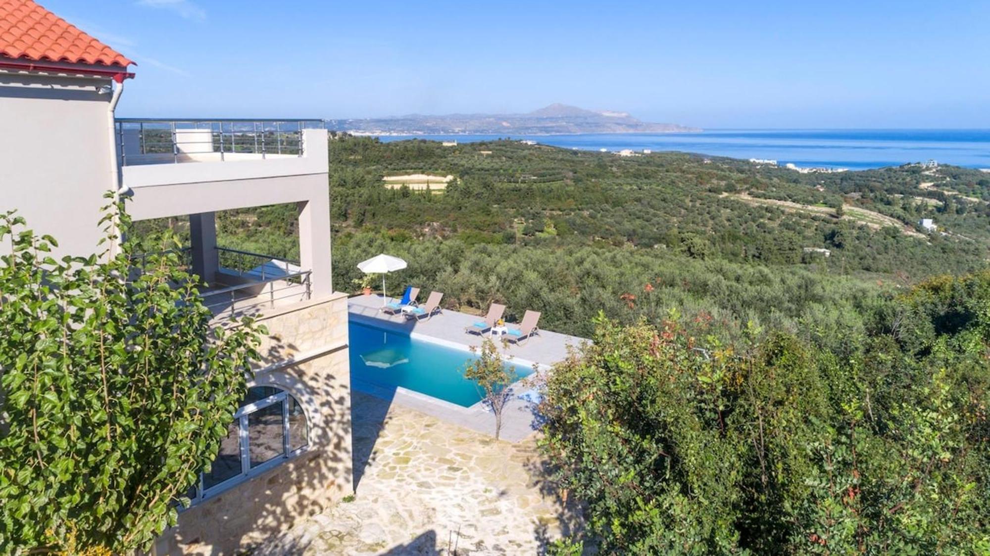 Villa Konstantinos Hilltop Vineyard Escape Almyrida  Exterior photo