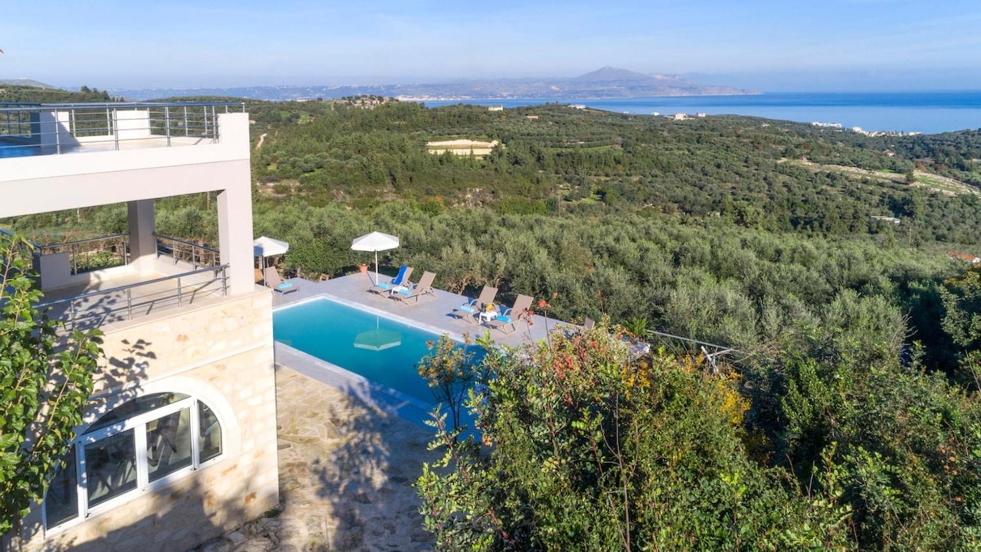 Villa Konstantinos Hilltop Vineyard Escape Almyrida  Exterior photo