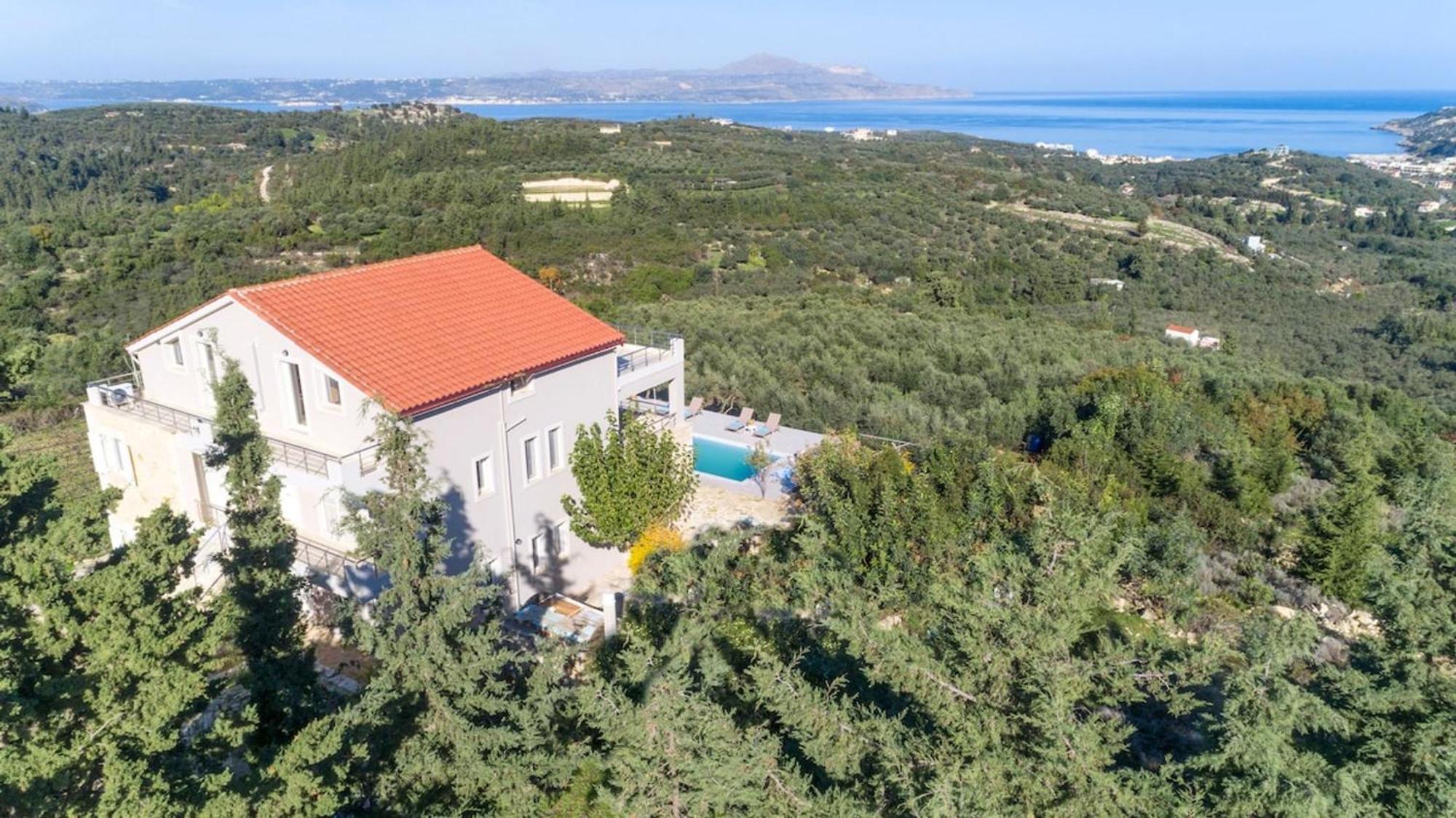 Villa Konstantinos Hilltop Vineyard Escape Almyrida  Exterior photo