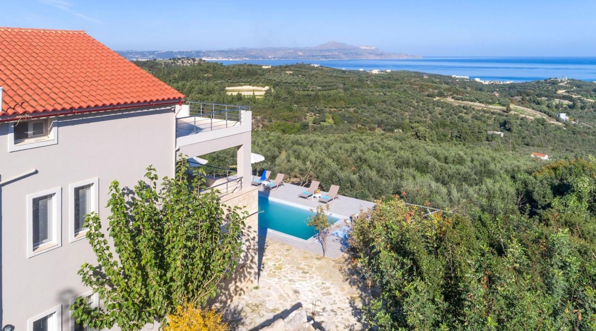 Villa Konstantinos Hilltop Vineyard Escape Almyrida  Exterior photo